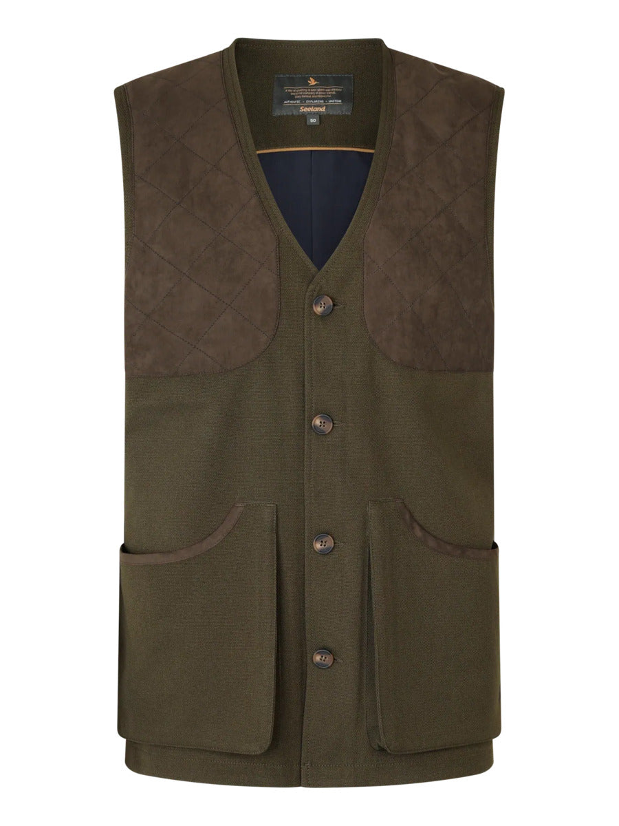 SEELAND Woodcock Royale Waistcoat - Mens - Shaded Olive
