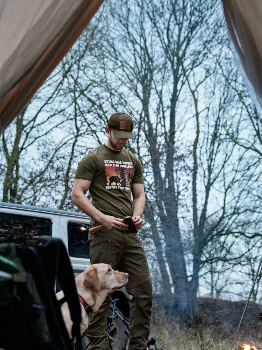 SEELAND Highseat Sunset T-Shirt - Mens - Light Pine