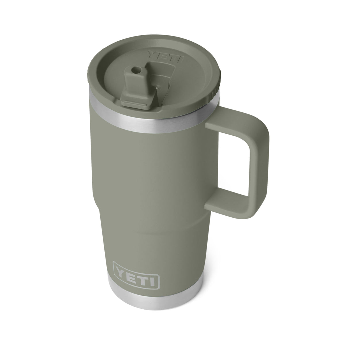 YETI Rambler 20 OZ (591ml) Travel Mug With Straw Lid - Pampa Green