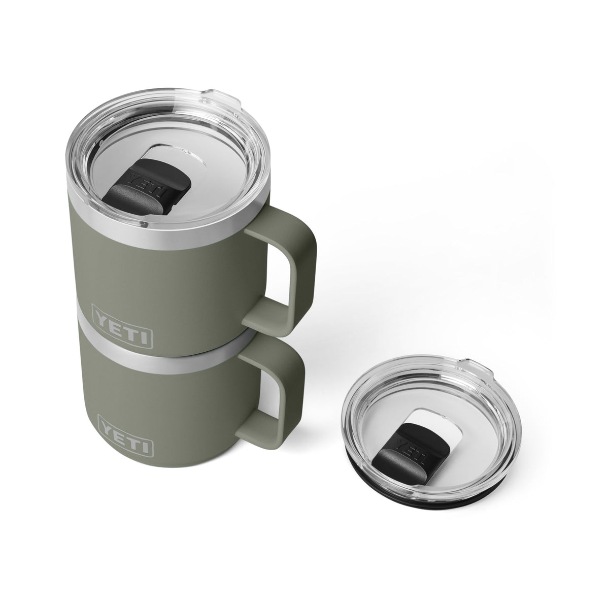 YETI Rambler 14 OZ (414ml) Stackable Mug With DuraSip™ Ceramic Lining - Pampa Green