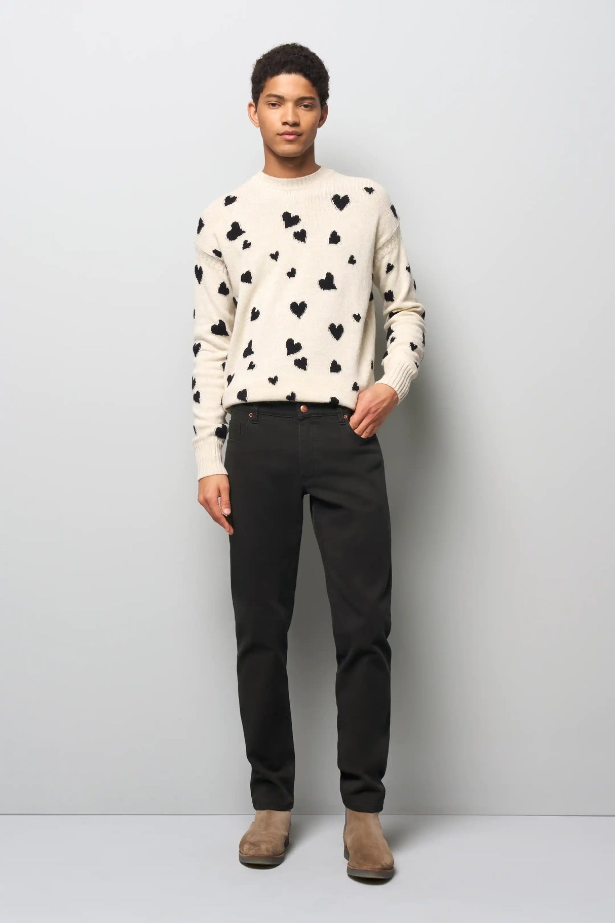 MEYER M5 Jeans - 6188 Cotton Twill Chinos - Charcoal Meyer