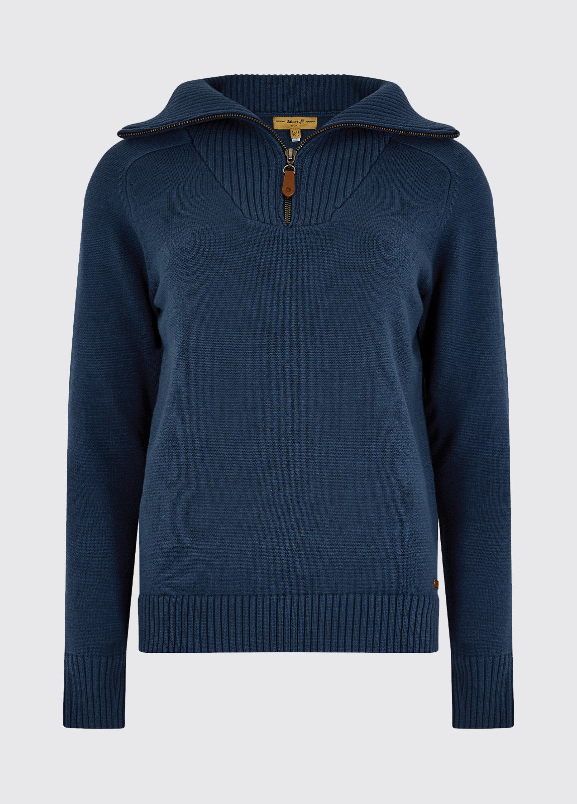 DUBARRY Rosmead Zip Neck Sweater - Women's - Peacock Blue Dubarry