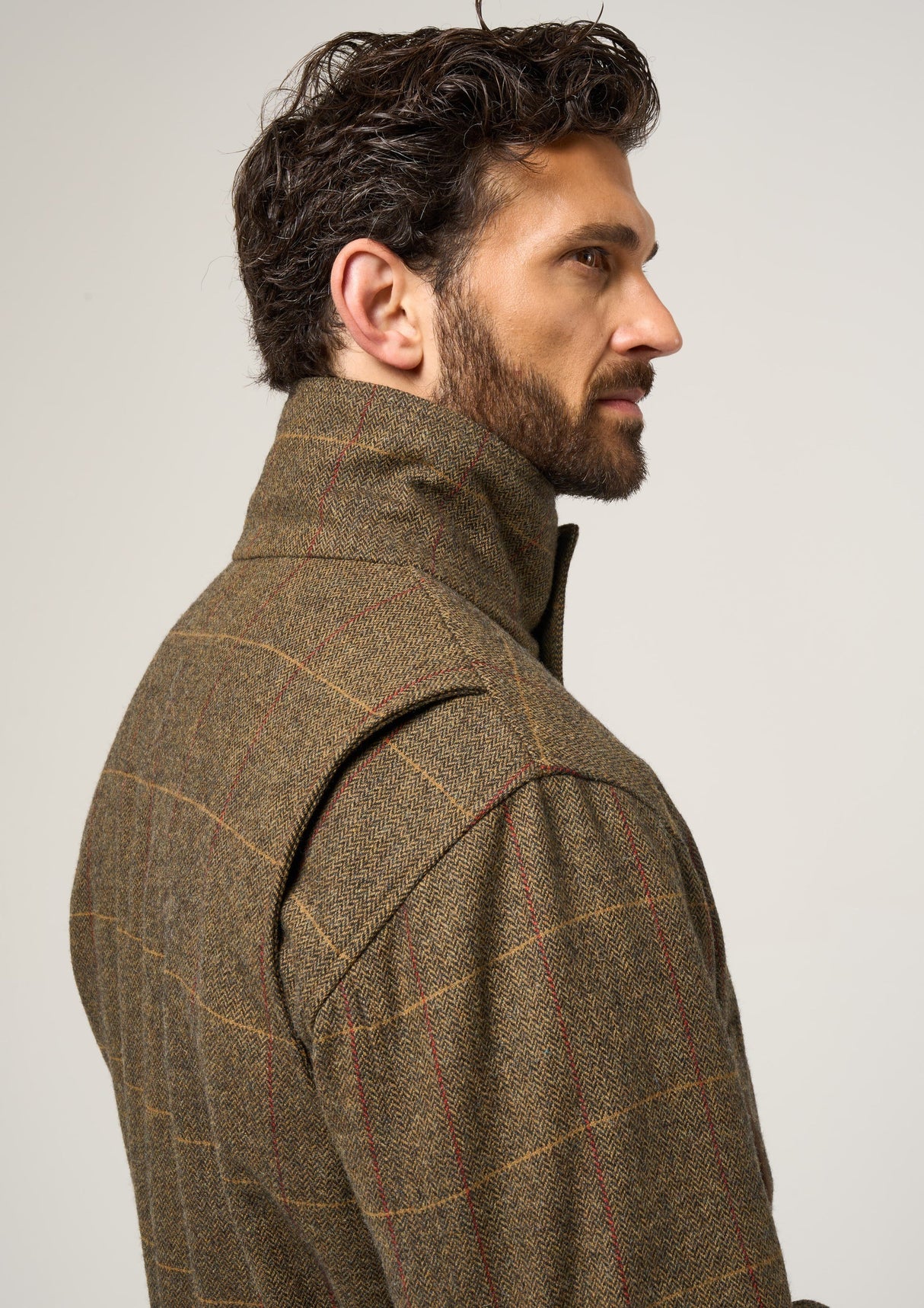 ALAN PAINE Combrook Mens Shooting Field Coat - Teak