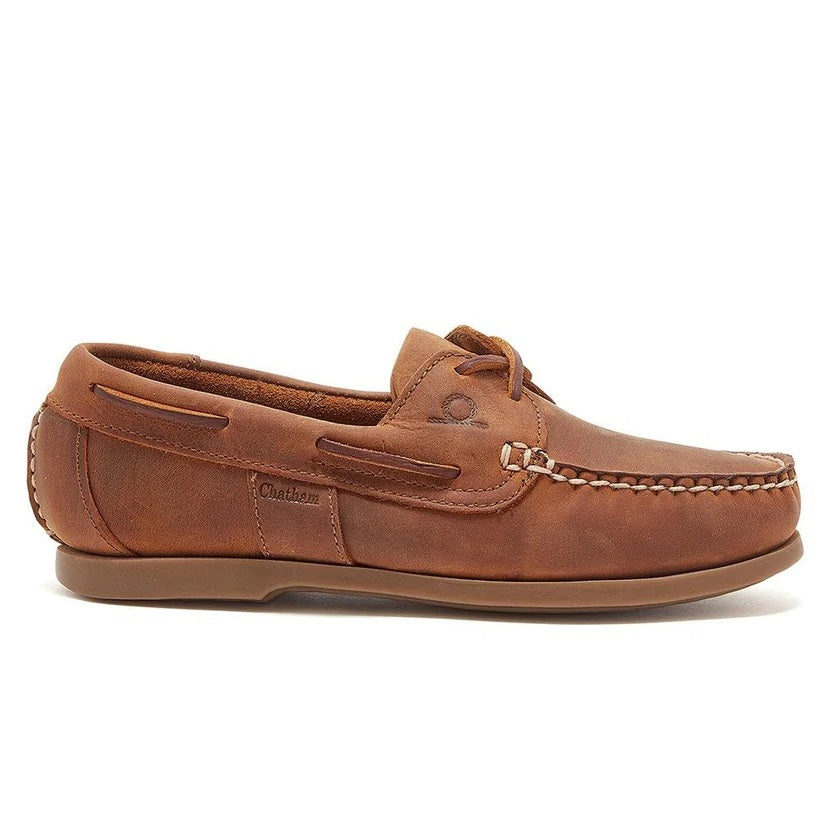 CHATHAM Ladies Java G2 Leather Sustainable Deck Shoes - Walnut