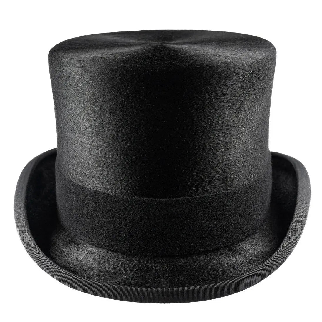 CHRISTYS' Luxury Fur Felt Melusine Top Hat - Antique Silk Look - Black Christys