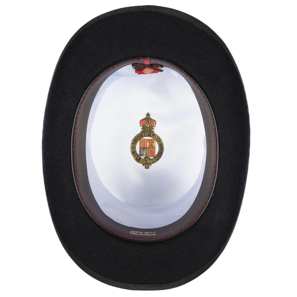 CHRISTYS' Luxury Fur Felt Melusine Taller Top Hat - Antique Silk Look - Black Christys