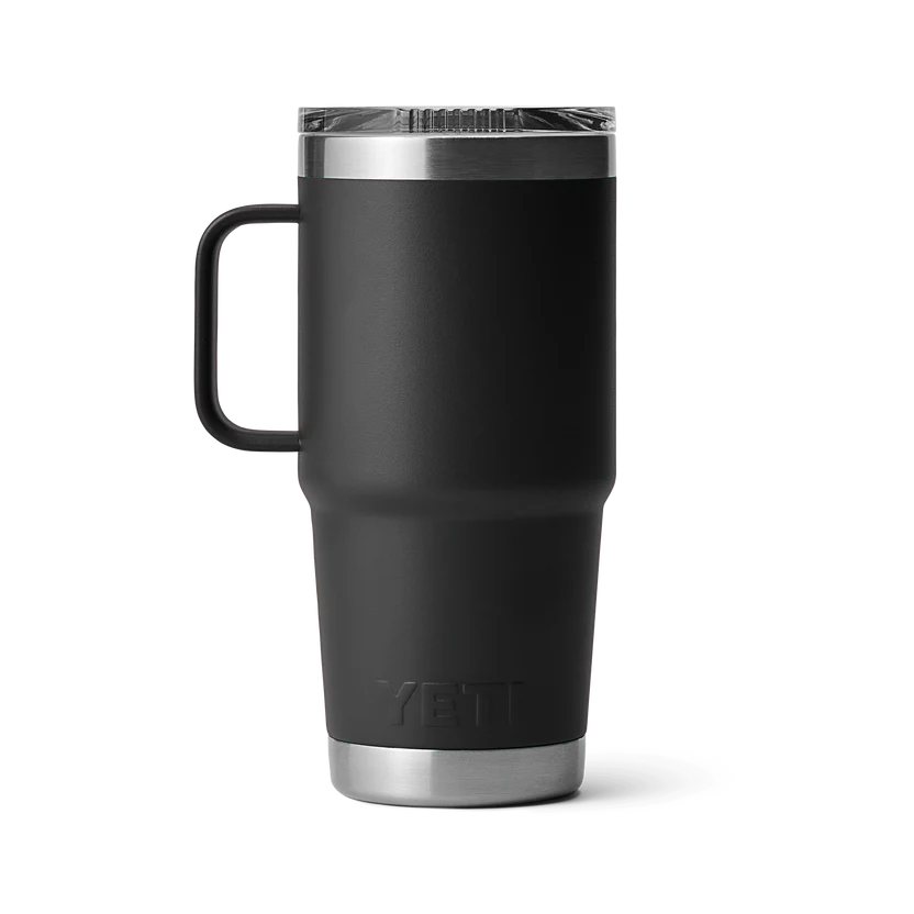 YETI Rambler 20 OZ (591ml) Travel Mug With Stronghold Lid - Black
