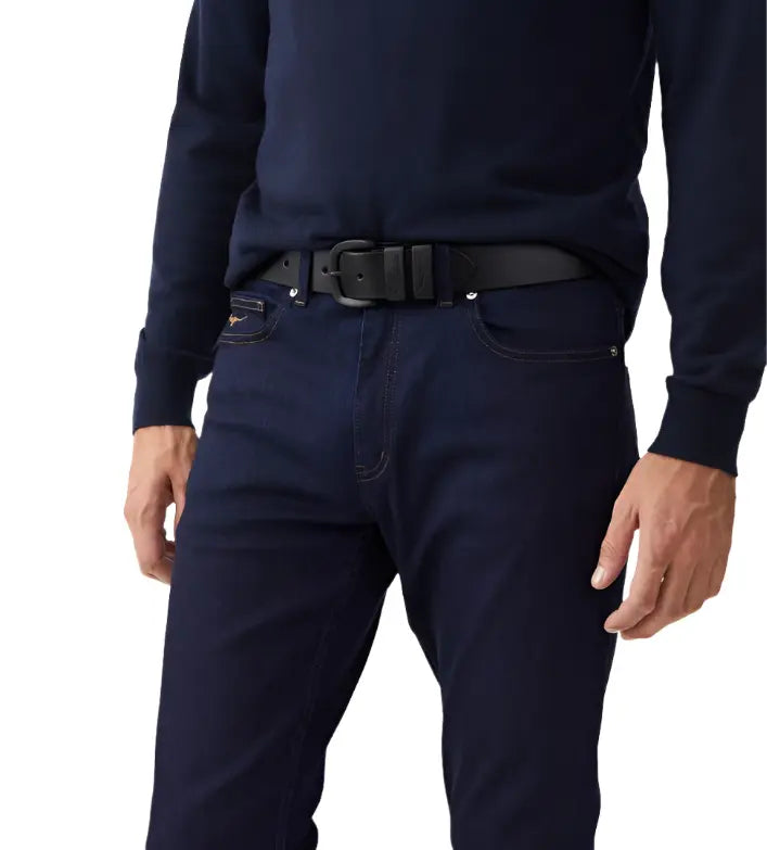 RM WILLIAMS Drover Belt - Mens 1.5" - Black RM Williams