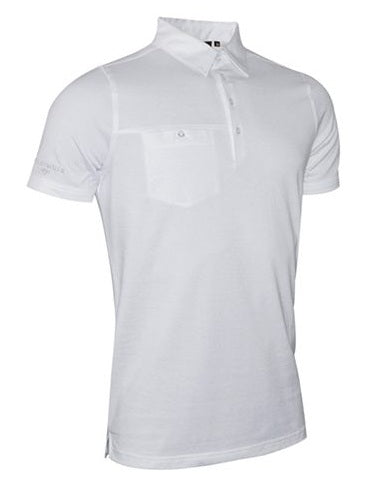 60% OFF - GLENMUIR Lowther Performance Cotton Polo Shirt - Mens - White - Size: SMALL