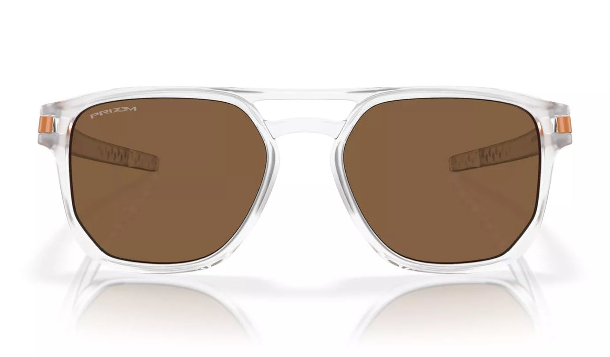 OAKLEY Latch Beta Sunglasses - Introspect Collection - Matte Clear Frame - Prizm Bronze Lens Oakley