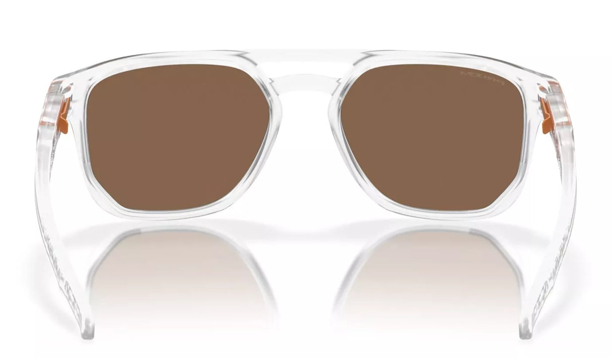 OAKLEY Latch Beta Sunglasses - Introspect Collection - Matte Clear Frame - Prizm Bronze Lens Oakley