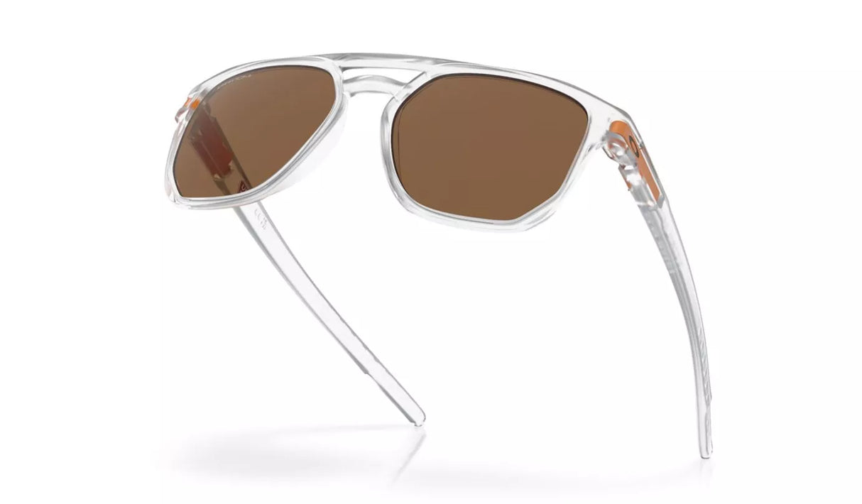 OAKLEY Latch Beta Sunglasses - Introspect Collection - Matte Clear Frame - Prizm Bronze Lens Oakley