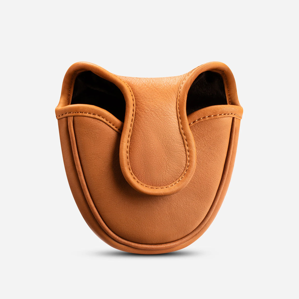 VESSEL Genuine Leather Mallet Putter Cover - Smooth Brown