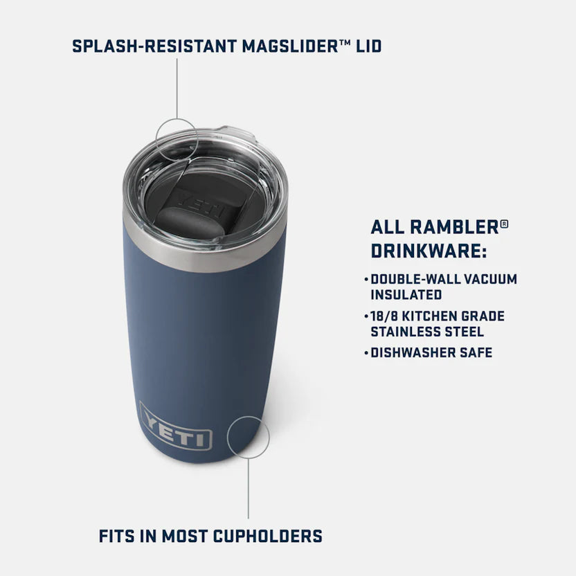 YETI Rambler 10 OZ (296ml) Tumbler With Magslider Lid - Navy YETI