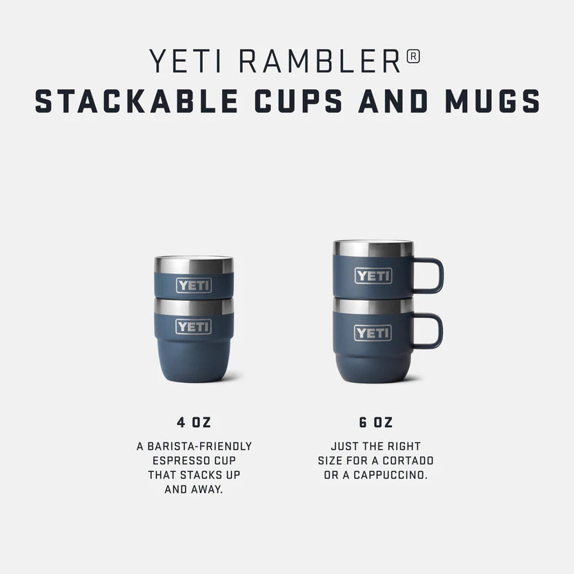 YETI Rambler 6 OZ (177ml) Stackable Espresso Mugs - Navy YETI