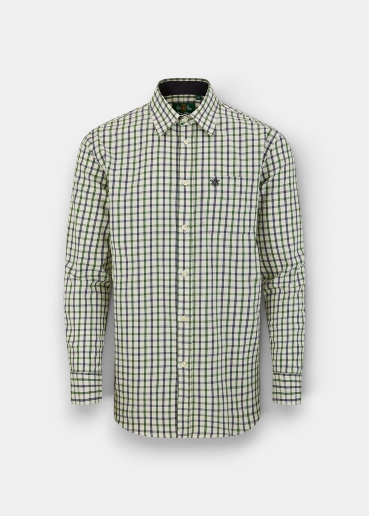 ALAN PAINE Aylesbury Mens Country Check Shirt - Blue & Green