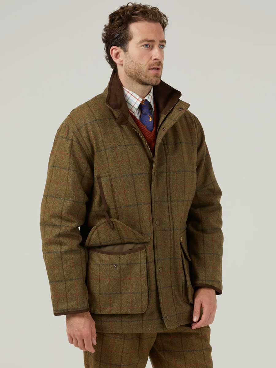 ALAN PAINE Combrook Mens Shooting Field Coat - Thyme