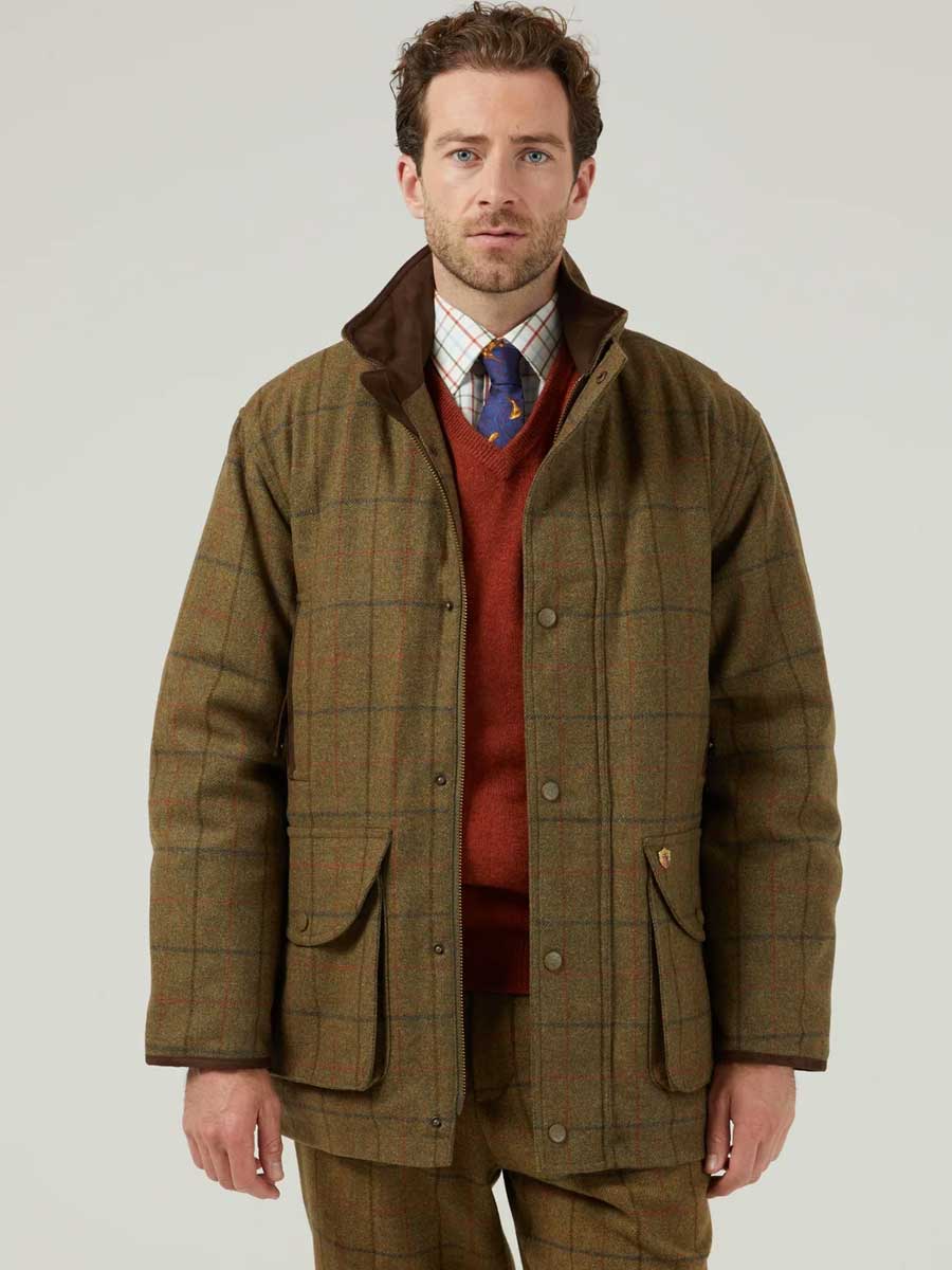 ALAN PAINE Combrook Mens Shooting Field Coat - Thyme
