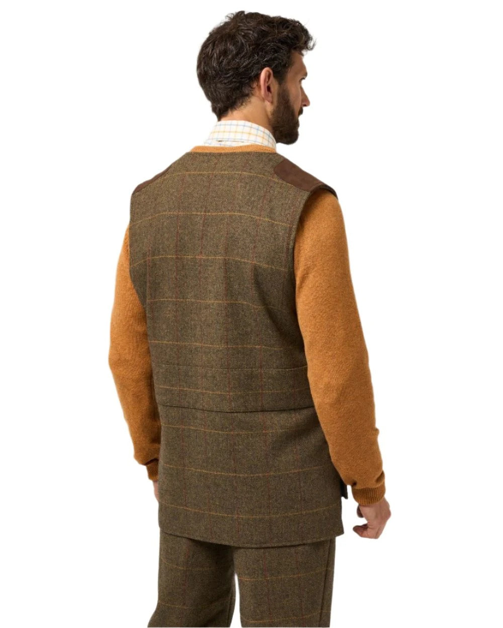 ALAN PAINE Combrook Mens Shooting Waistcoat - Teak