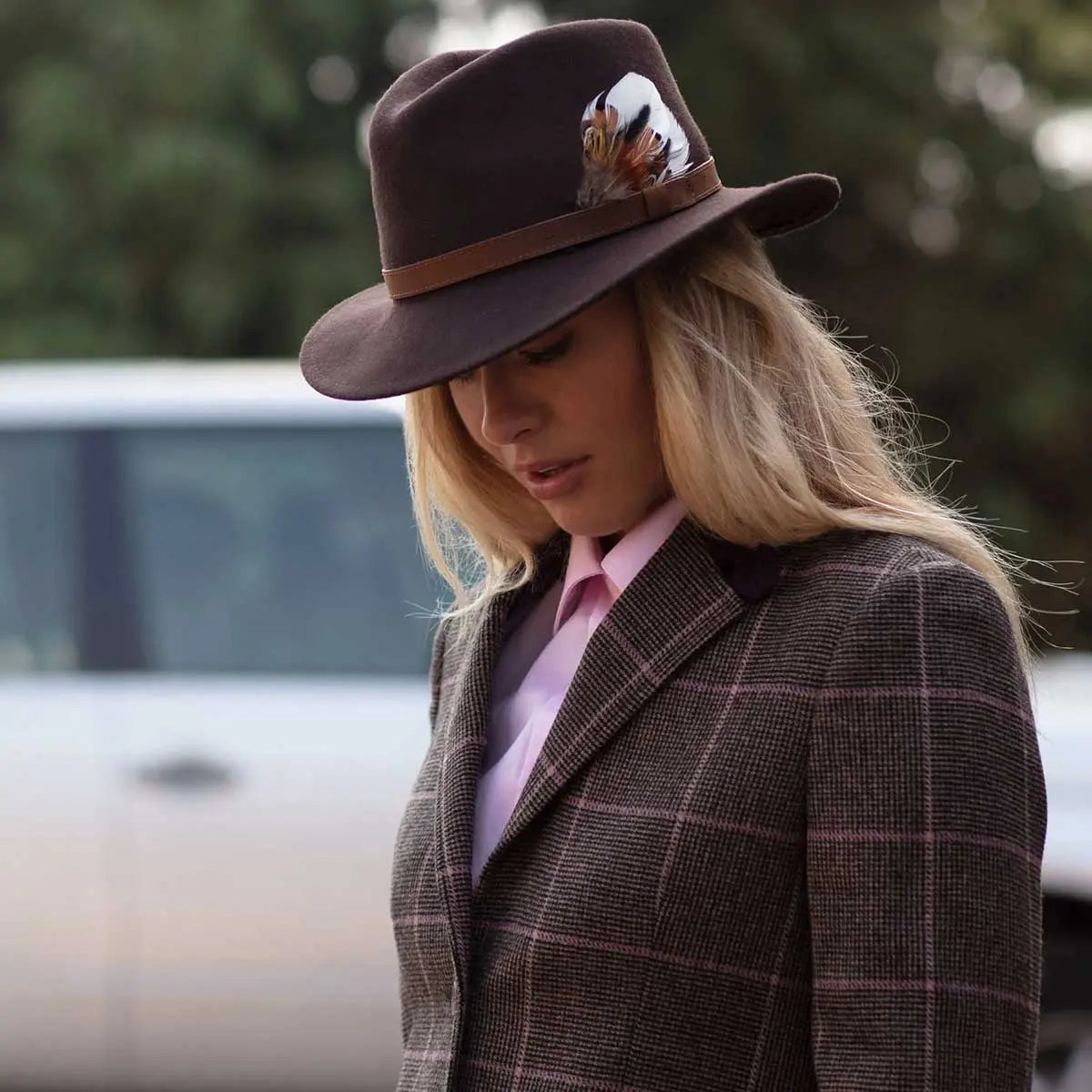 ALAN PAINE Richmond Fedora Hat - Brown Alan Paine