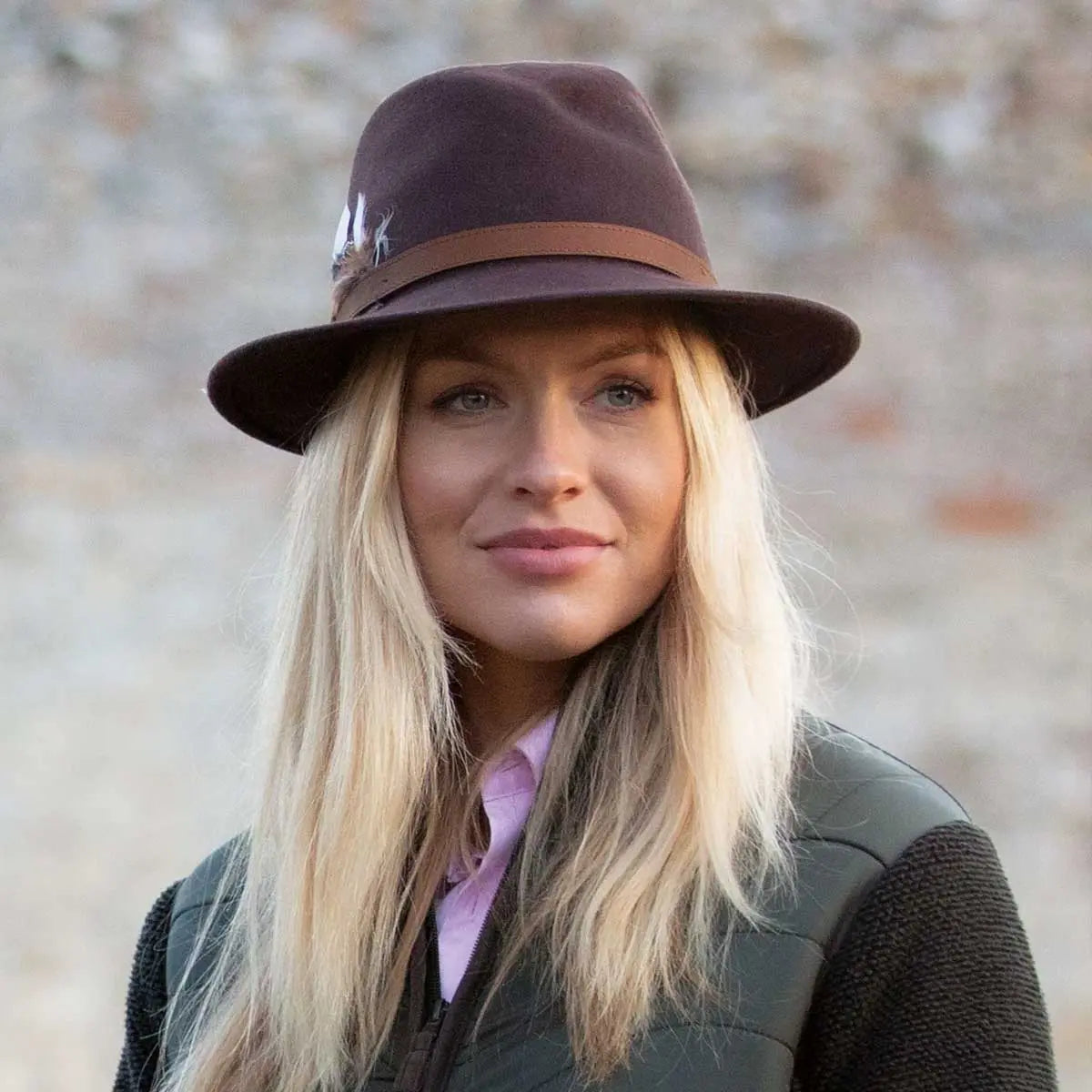 ALAN PAINE Richmond Fedora Hat - Brown Alan Paine