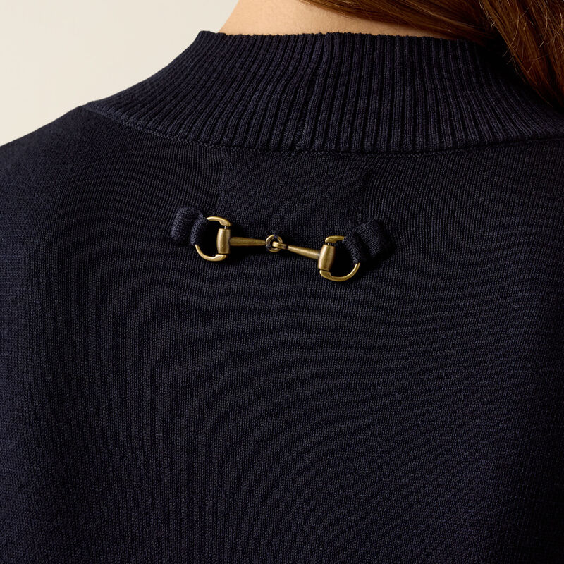 Ariat Coney Sweater in Show Navy, detail view 2