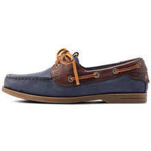 Load image into Gallery viewer, ARIAT Antigua Deck Shoes - Womens - Navy &amp; Chocolate
