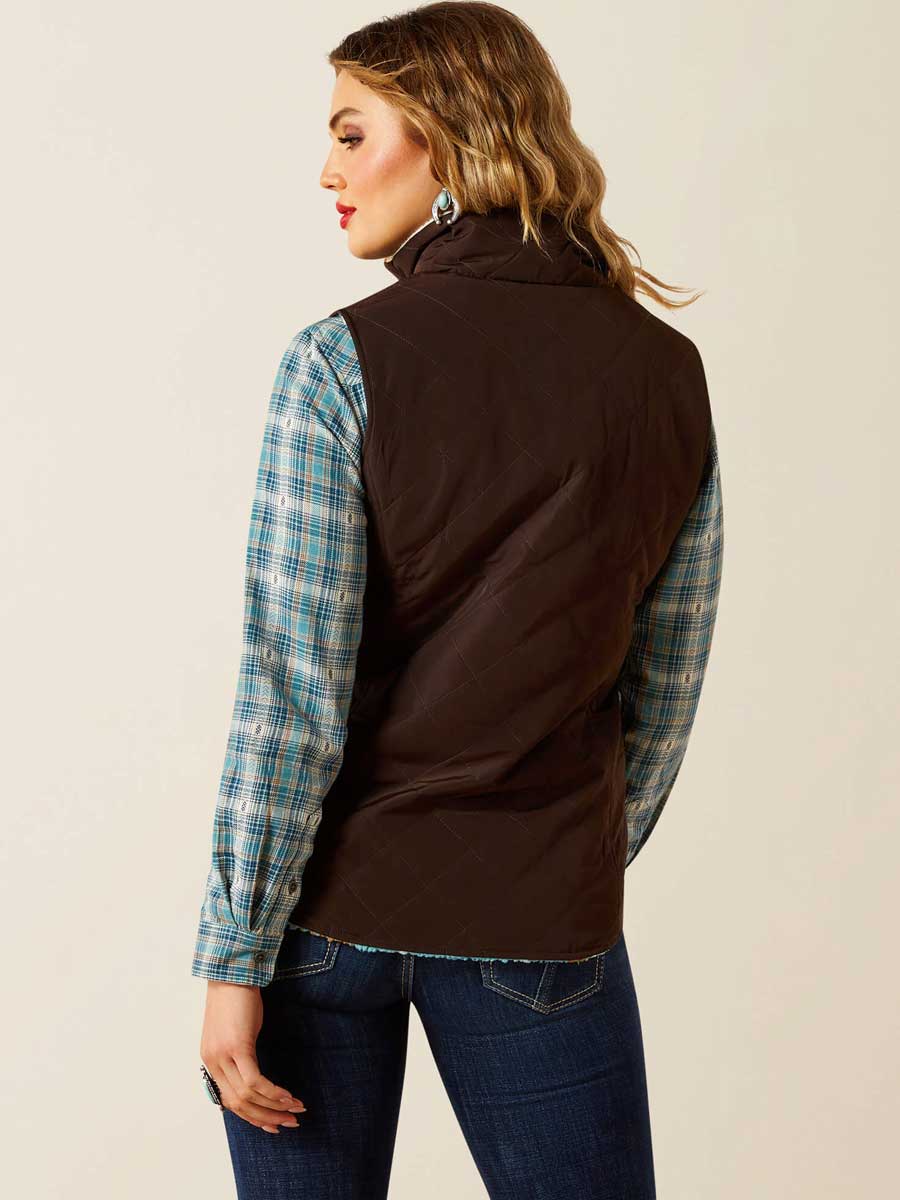 ARIAT Dilon 2.0 Reversible Insulated Gilet - Womens - Mole