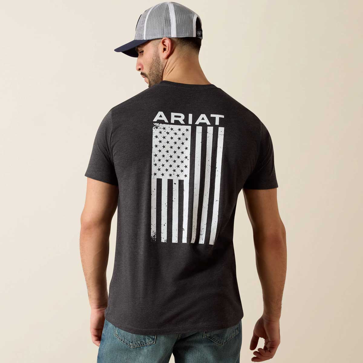 ARIAT Freedom T-Shirt - Mens - Charcoal Heather