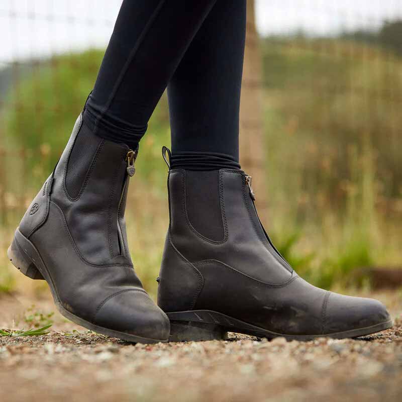ARIAT Heritage IV Steel Toe Zip Paddock Boots - Womens - Black