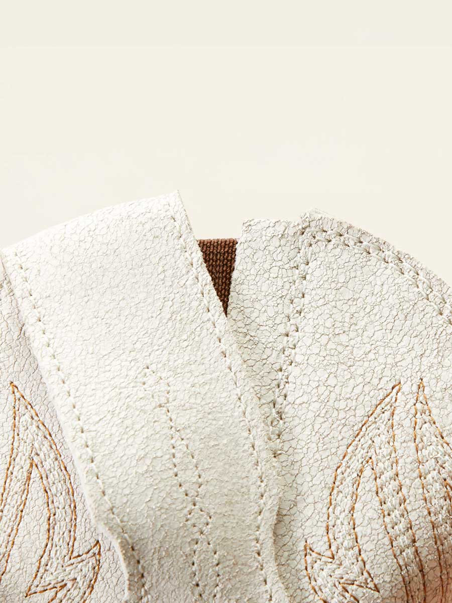 ARIAT Heritage R Toe StretchFit Western Boots - Womens Cowgirl - Distressed Ivory