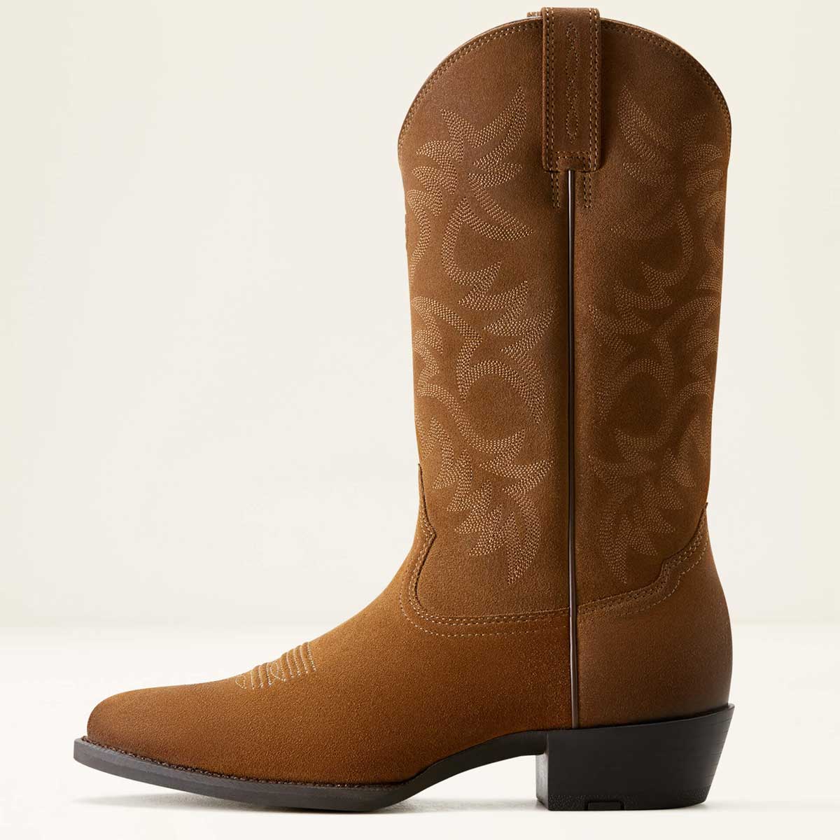 ARIAT Heritage R Toe Western Cowboy Boots - Mens - Dijon Suede