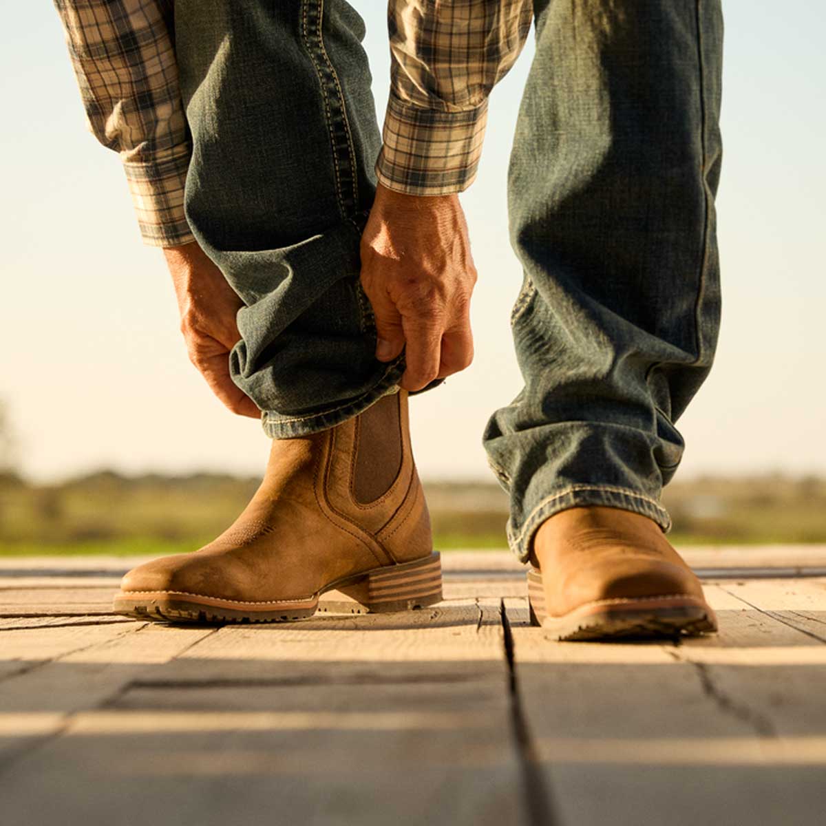 ARIAT Hybrid Low Boy Western Boot - Mens - Old Earth