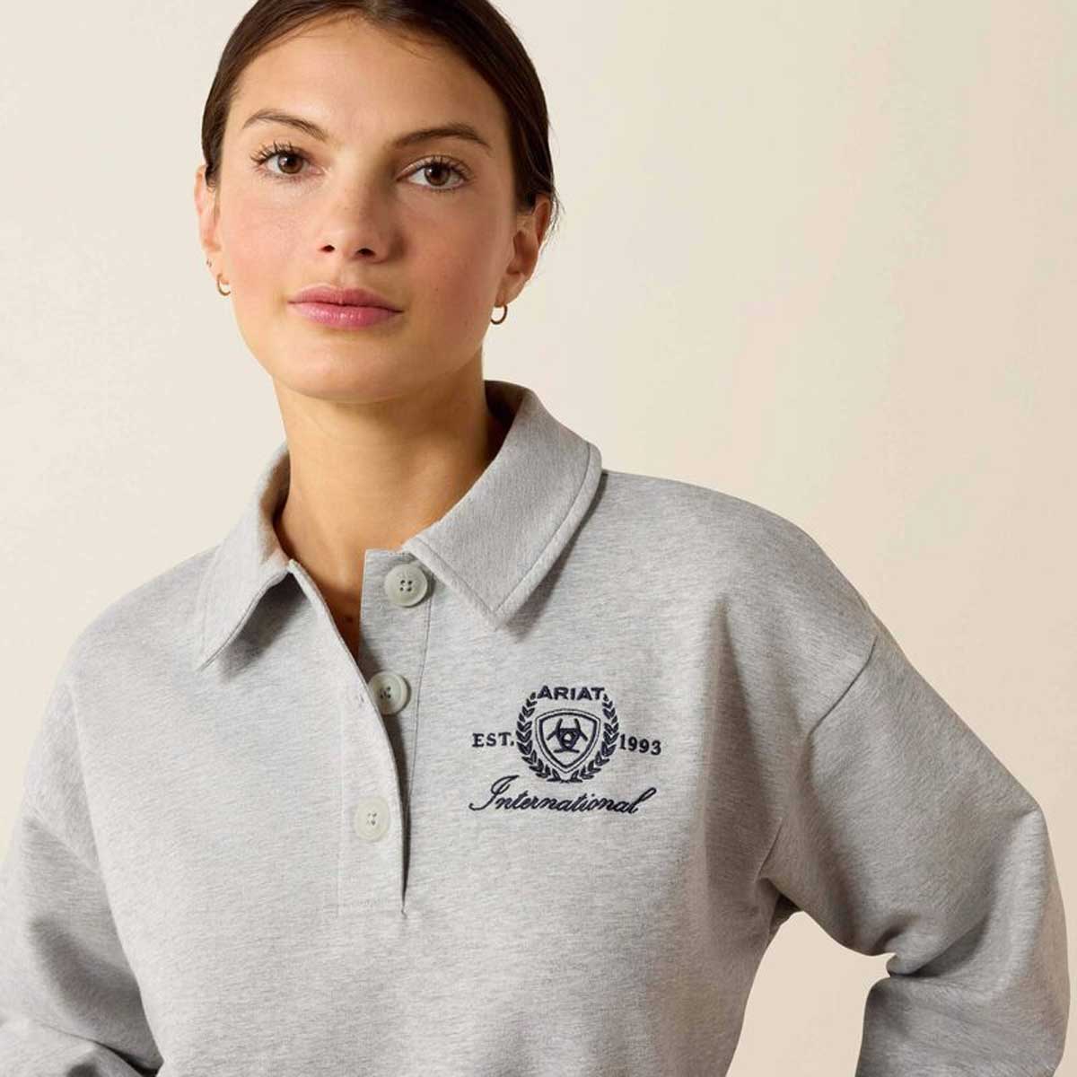 ARIAT Lovett Sweatshirt - Womens - Heather Grey