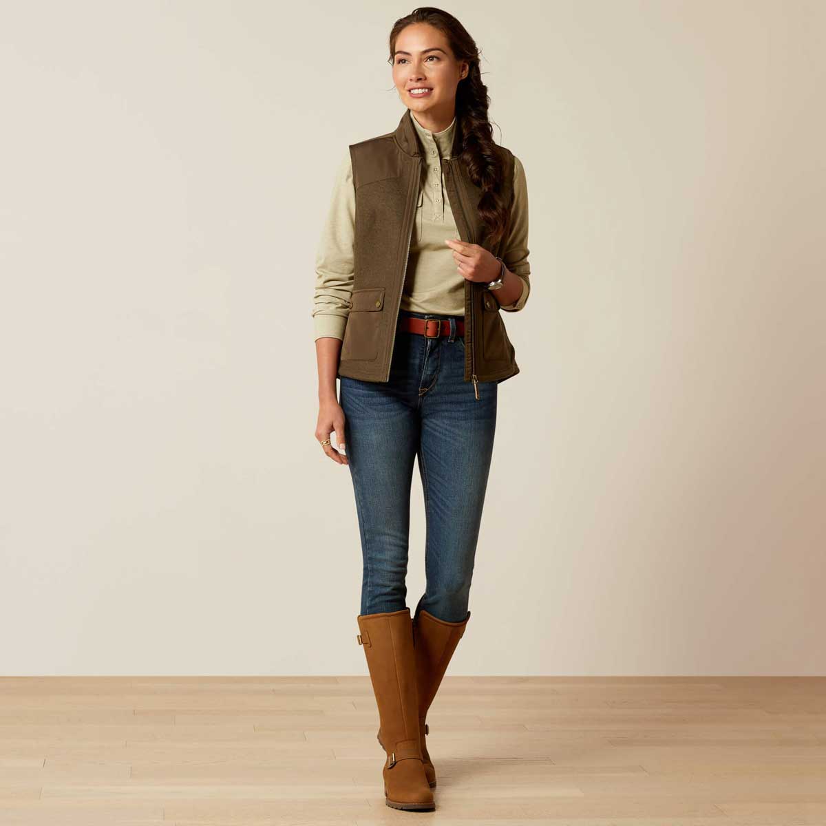 ARIAT Millbrae Gilet - Womens - Earth