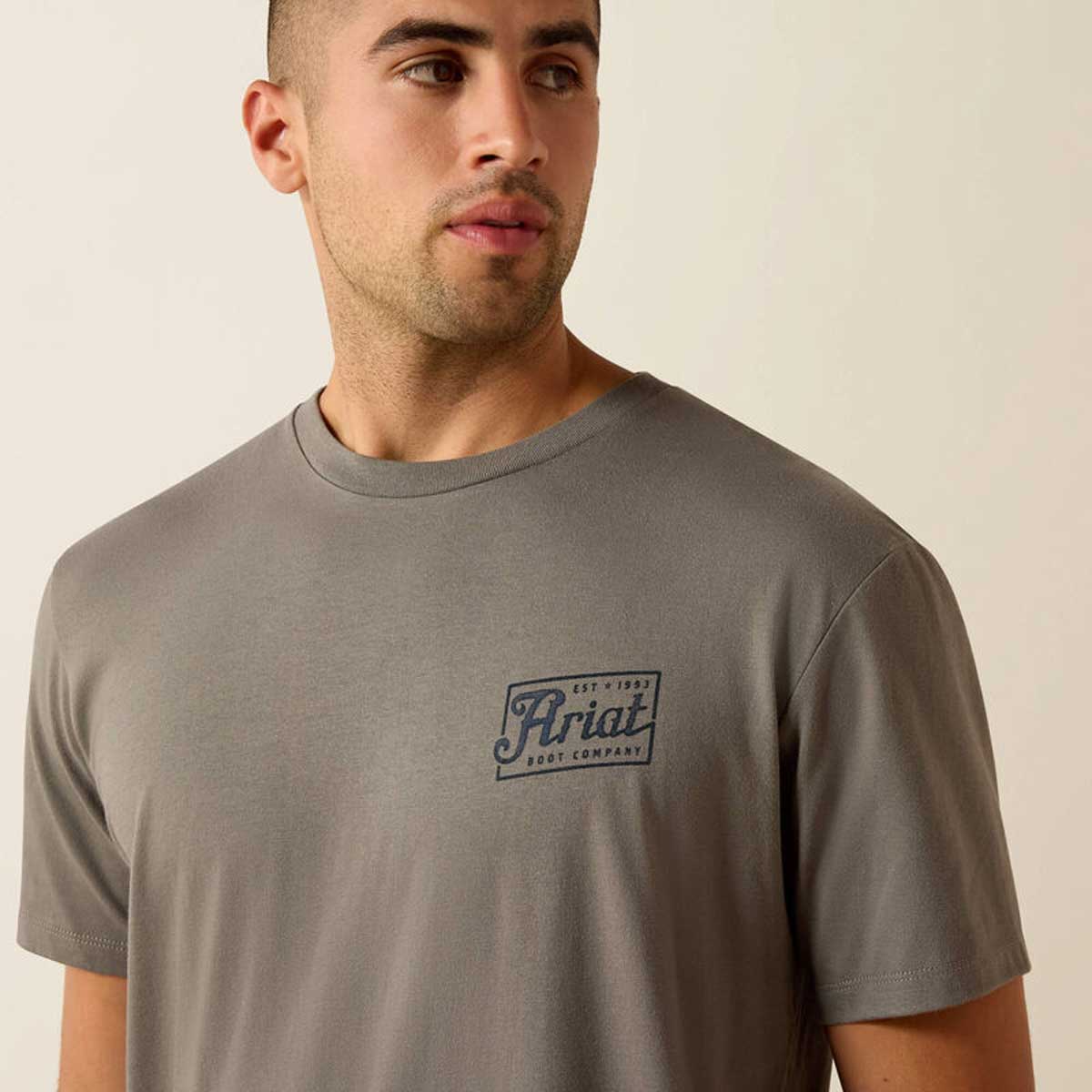 ARIAT Paintriot Classic Fit T-Shirt - Mens - Smoked Pearl