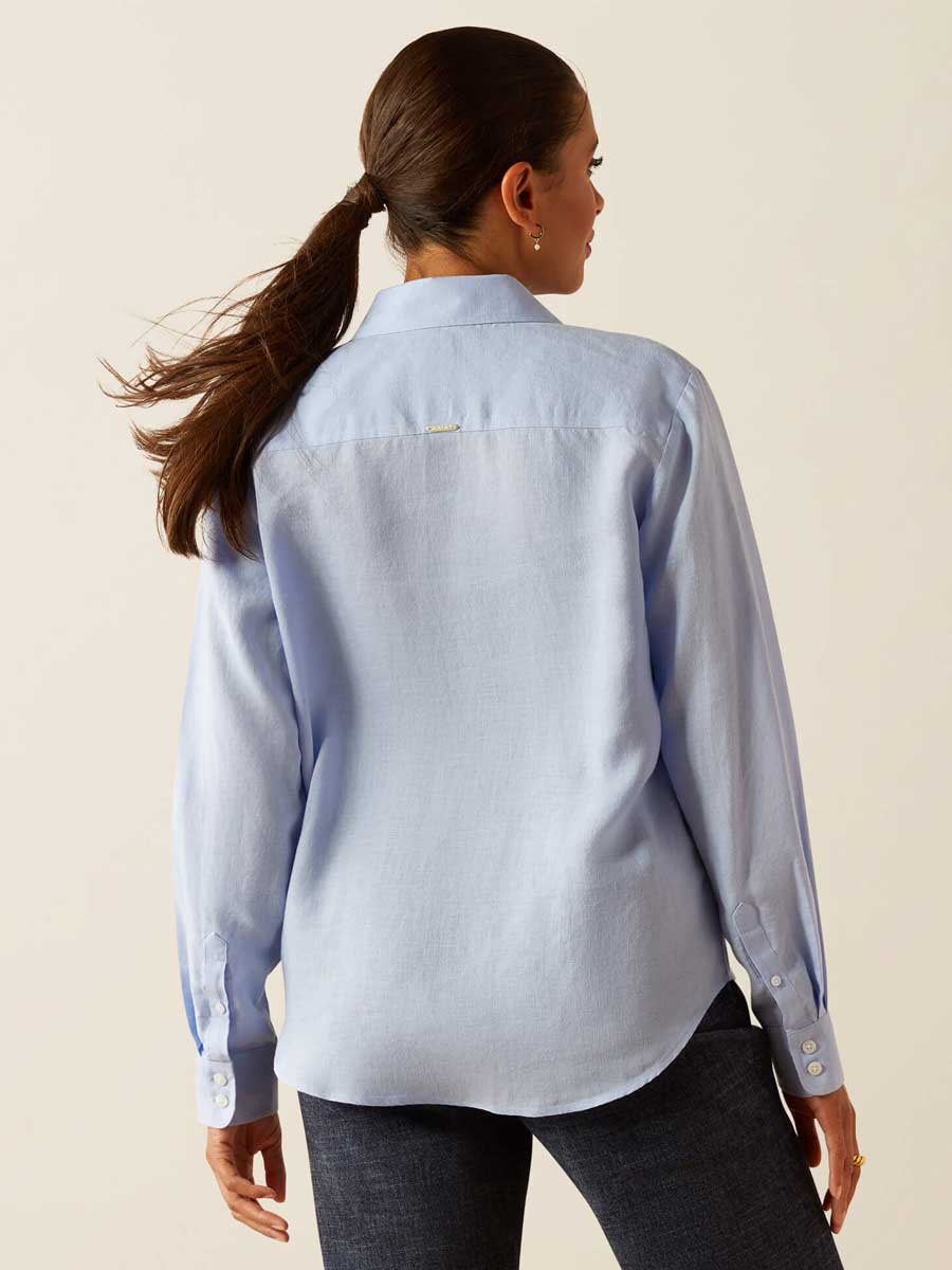 ARIAT Pocklington Blouse - Womens - Pacific Blue