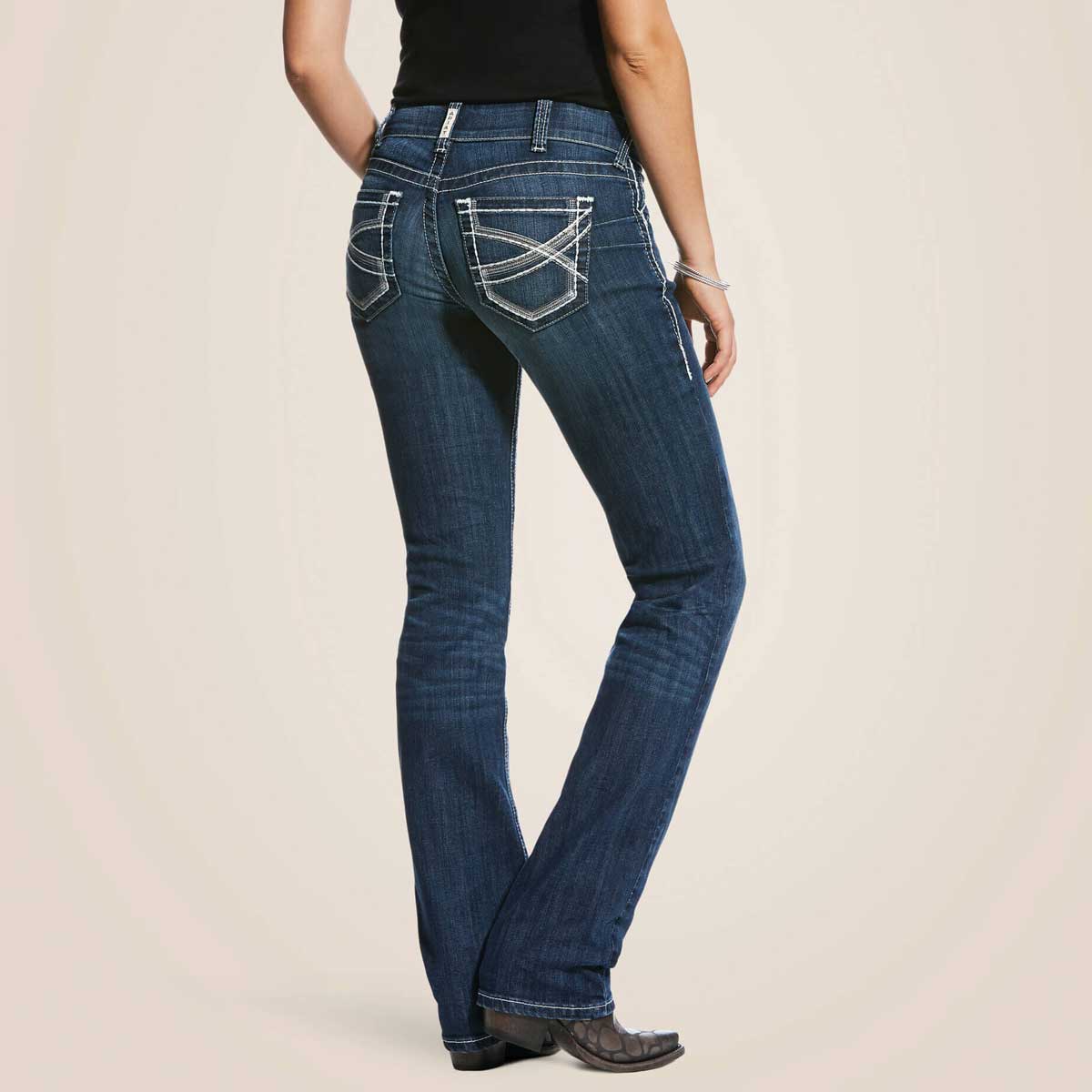 ARIAT R.E.A.L Mid Rise Stretch Ivy Stackable Straight Jeans - Women's - Dresden