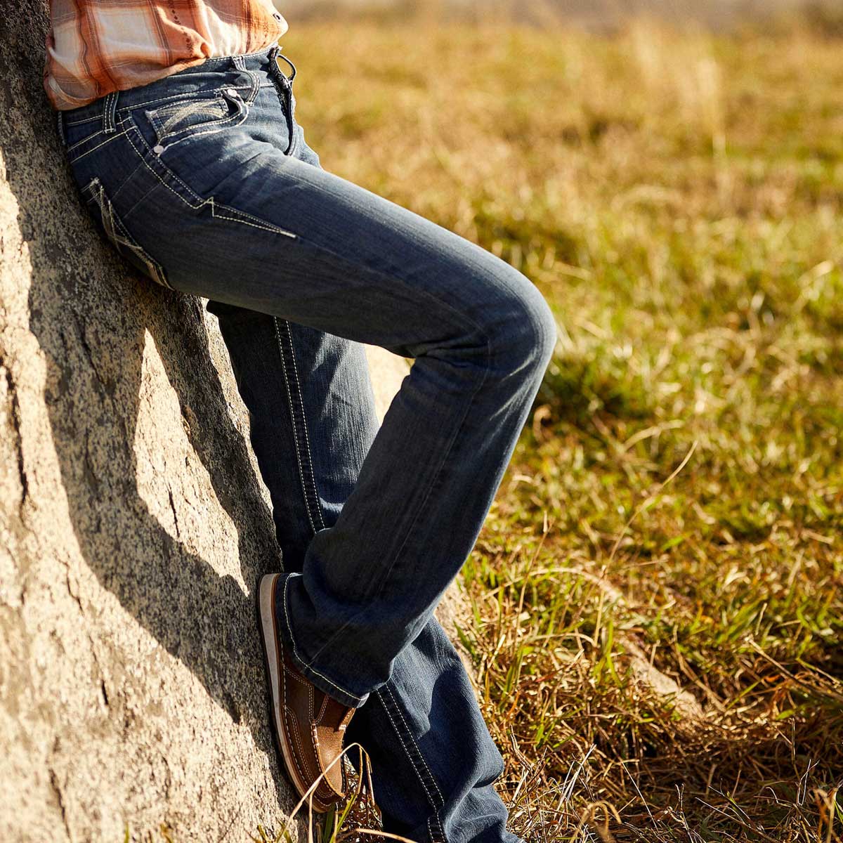 ARIAT R.E.A.L Mid Rise Stretch Ivy Stackable Straight Jeans - Women's - Dresden