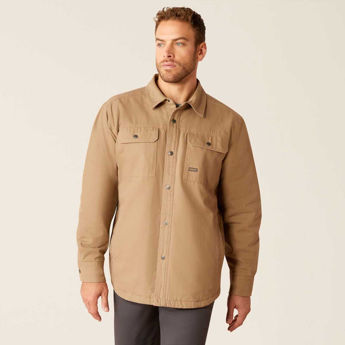 ARIAT Rebar Canvas Work Jacket - Mens - Khaki