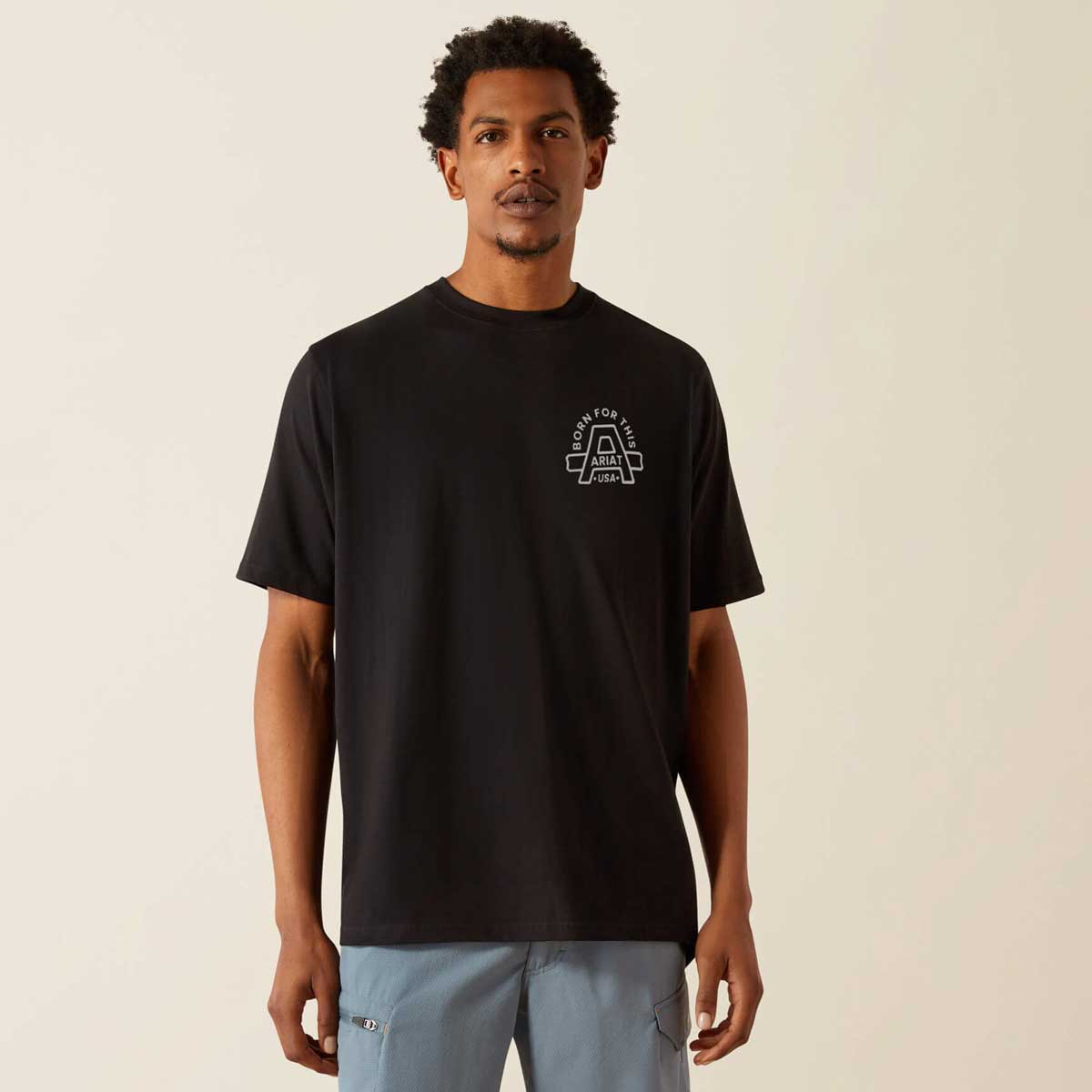 ARIAT Rebar Cotton Strong Hardhead T-Shirt - Mens - Black