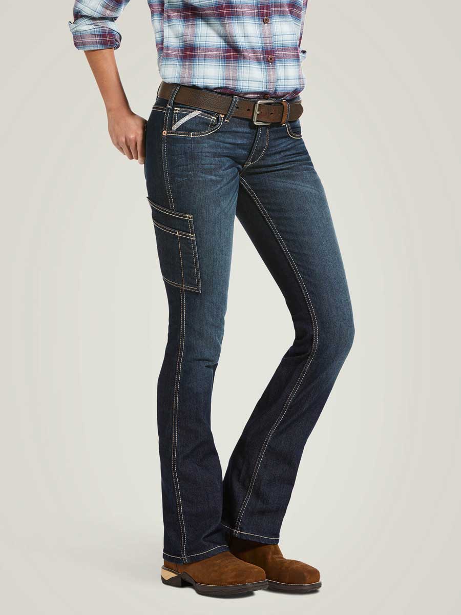 ARIAT Rebar DuraStretch Riveter Boot Cut Jean - Women's - Hallow