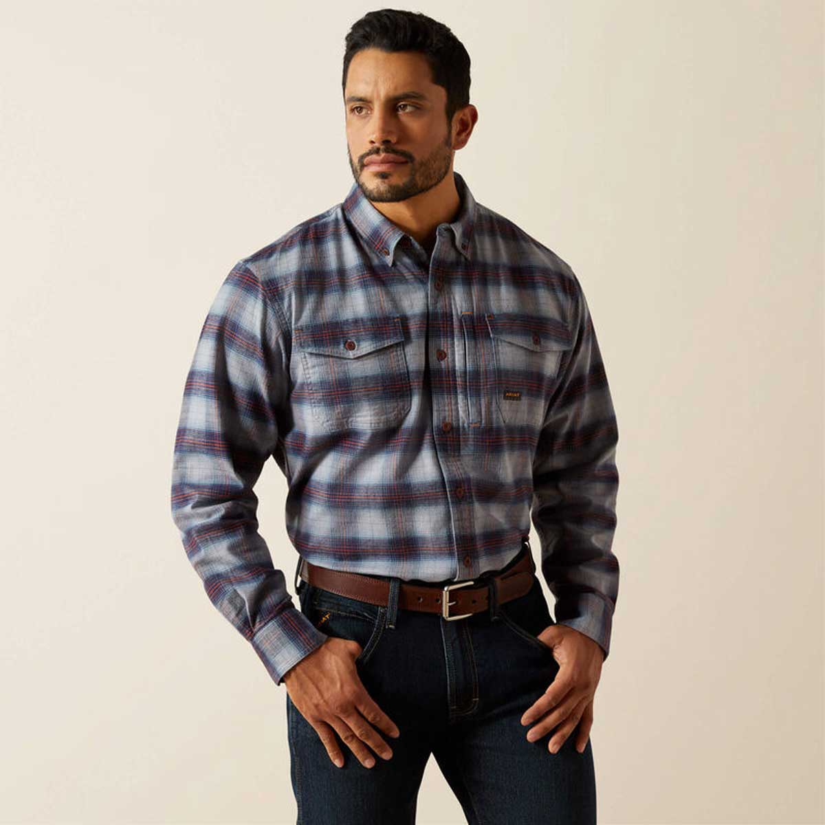 ARIAT Rebar DuraStretch Work Shirt - Mens - Monument