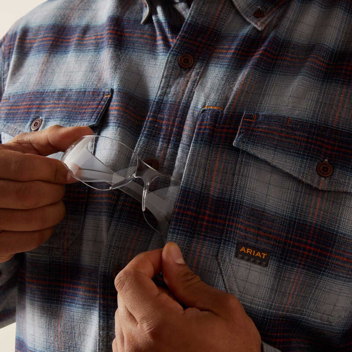 ARIAT Rebar DuraStretch Work Shirt - Mens - Monument