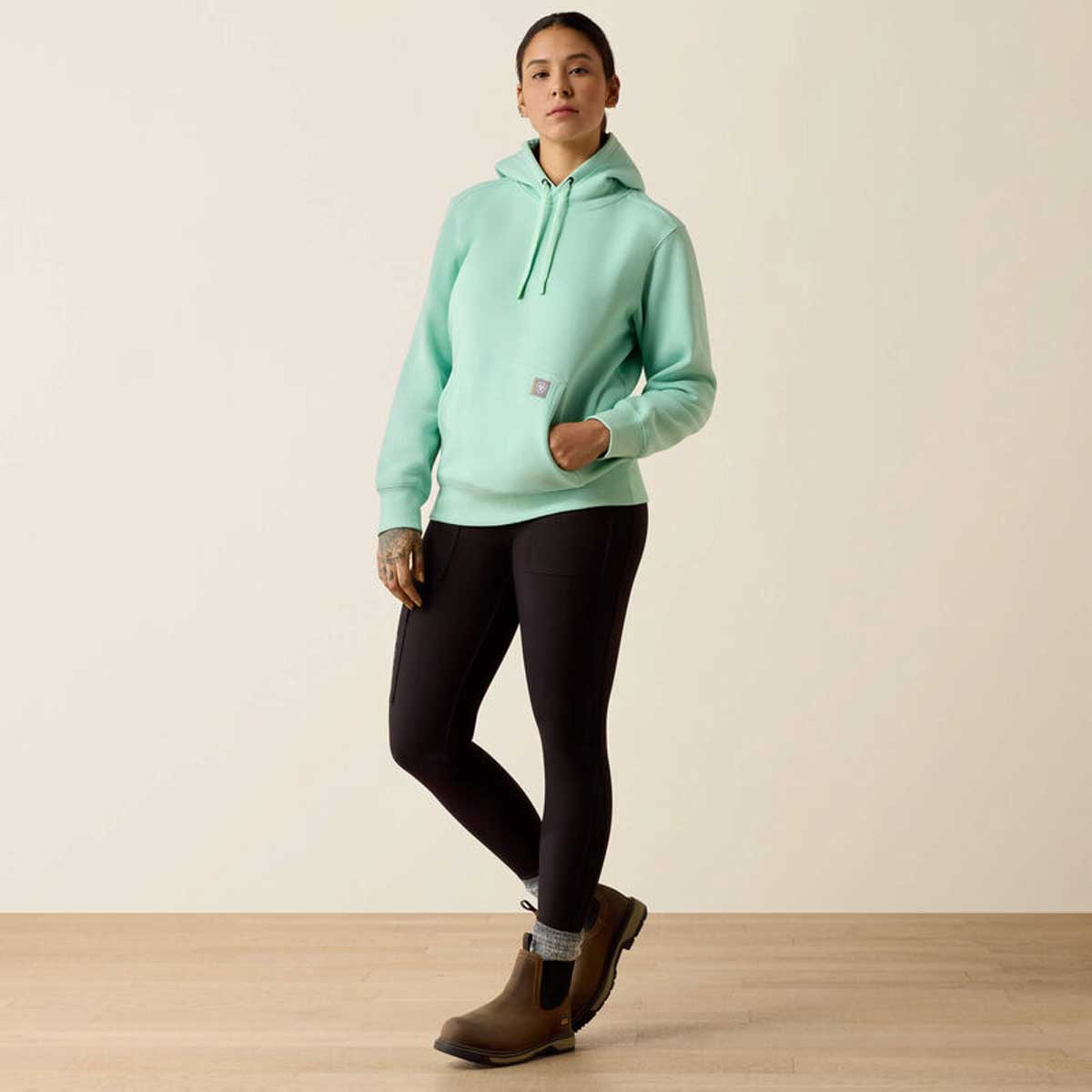 ARIAT Rebar Lightweight Graphic Hoodie - Womens - Lichen