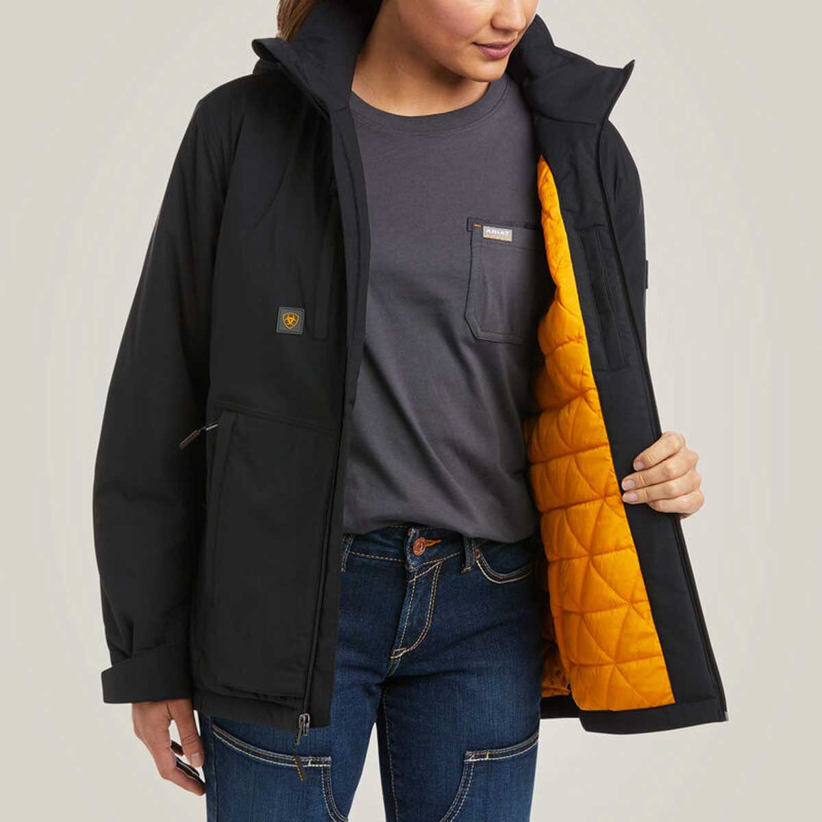 ARIAT Rebar Storm Fighter II Waterproof Jacket - Womens - Black