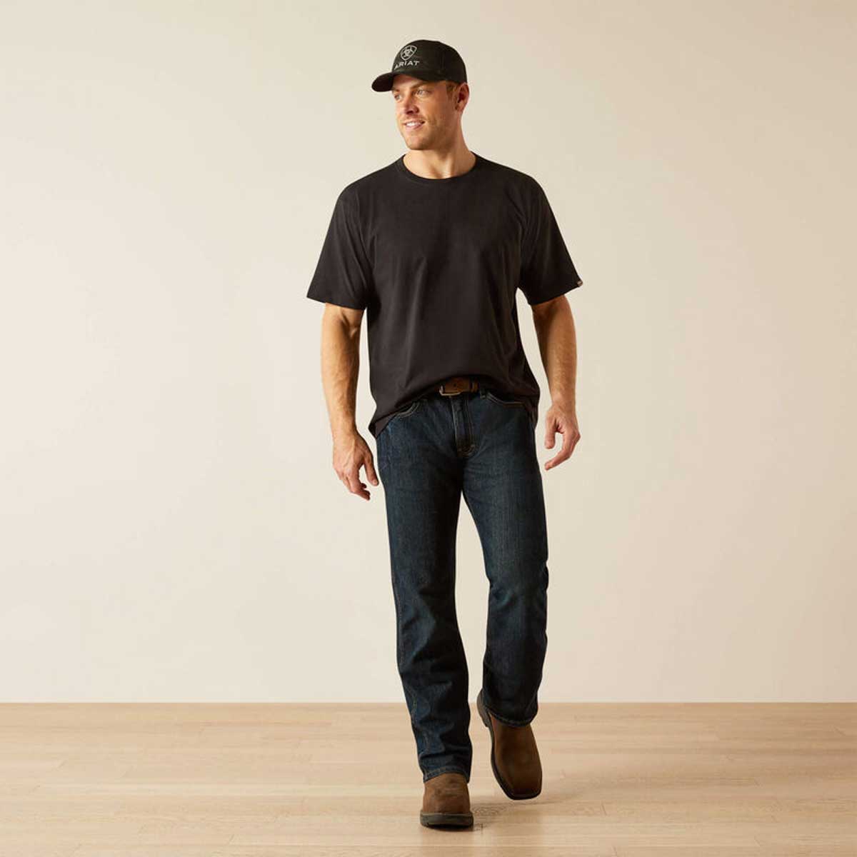 ARIAT Rebar Strong Cotton T-Shirt - Mens - Black