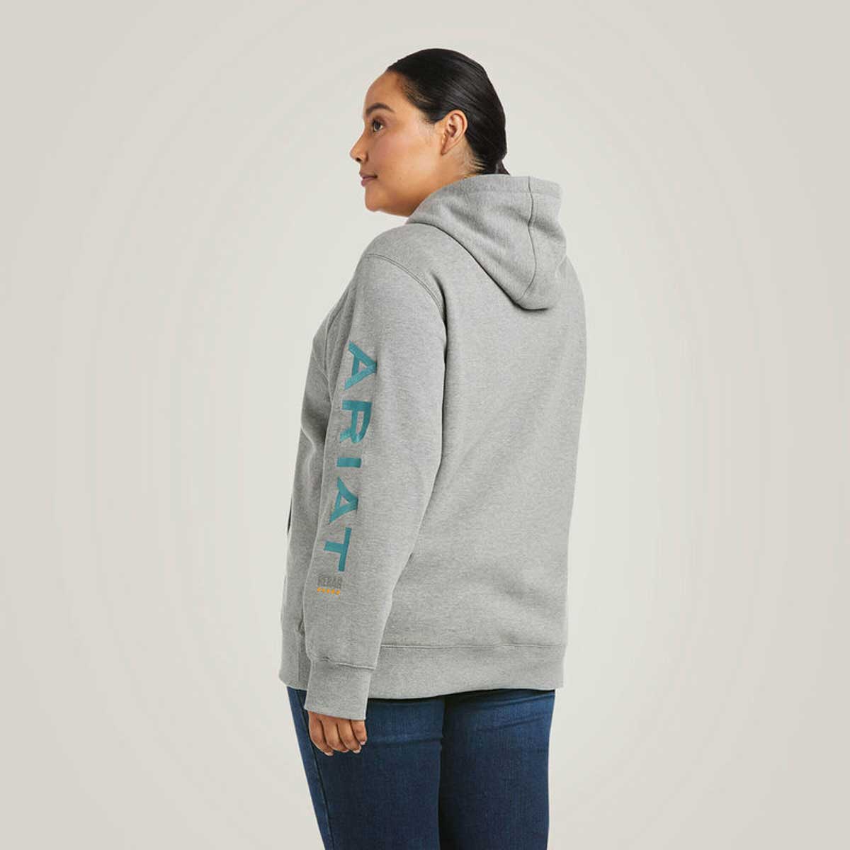 ARIAT Rebar Work Graphic Hoodie - Womens - Heather Grey