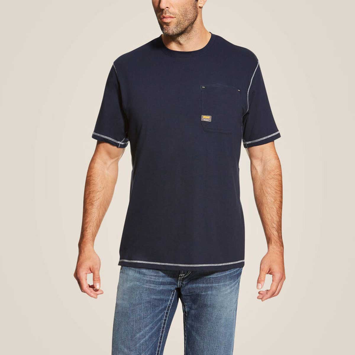 ARIAT Rebar Workman T-Shirt - Mens - Navy