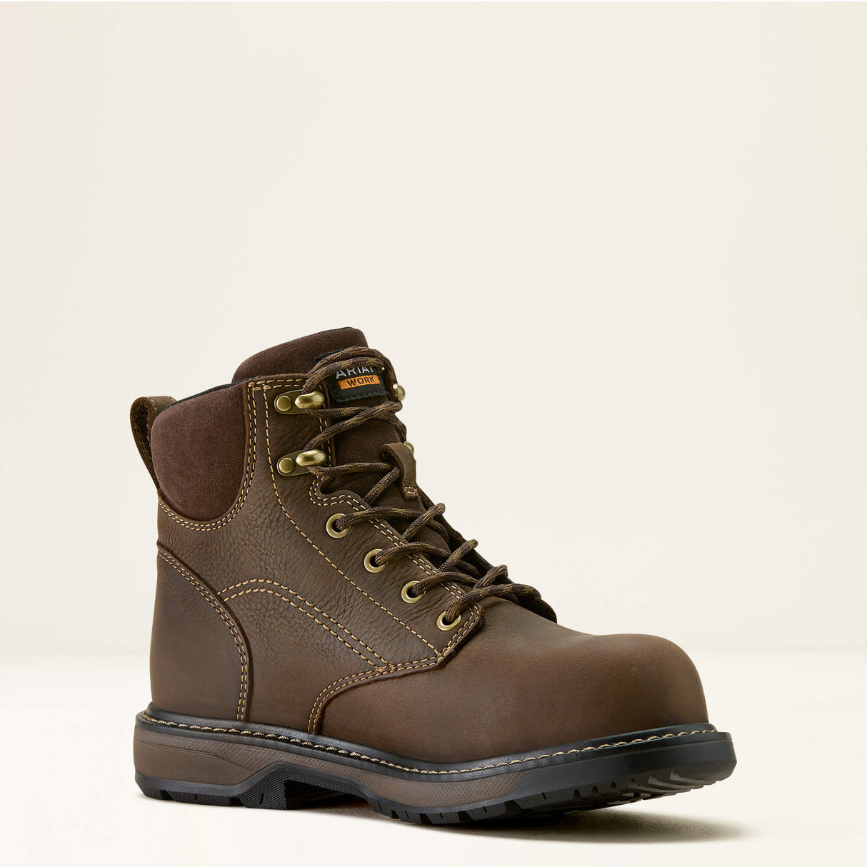 ARIAT Riveter 6" Waterproof Work Boots – Women's Composite Toe – Dark Brown